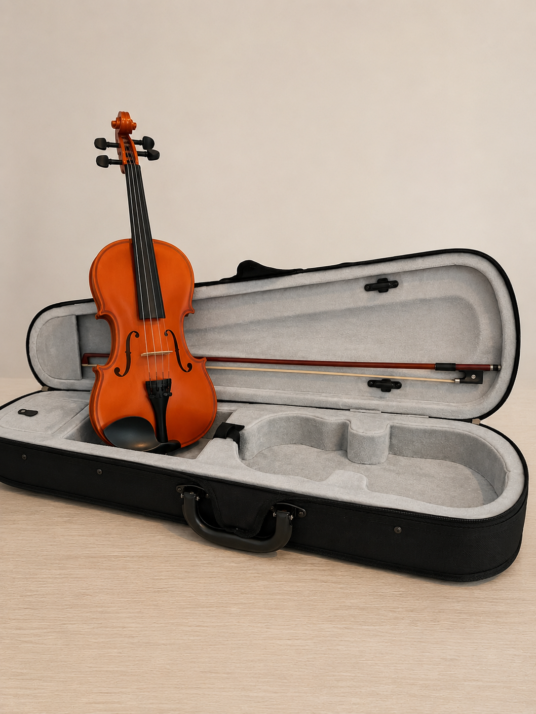 🎻 كمان 4/4 موسيقي احترافي مع حقيبة و القوس ورزينة