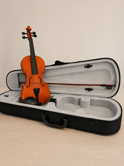 🎻 كمان 4/4 موسيقي احترافي مع حقيبة و القوس ورزينة