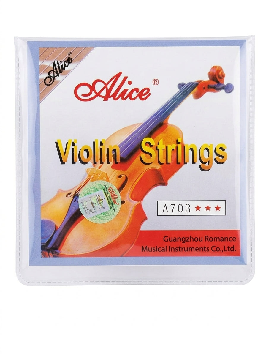 طقم خيوط كمان Alice A703 – جودة عالية وصوت نقي (Jeu de Cordes Violon Alice A703)